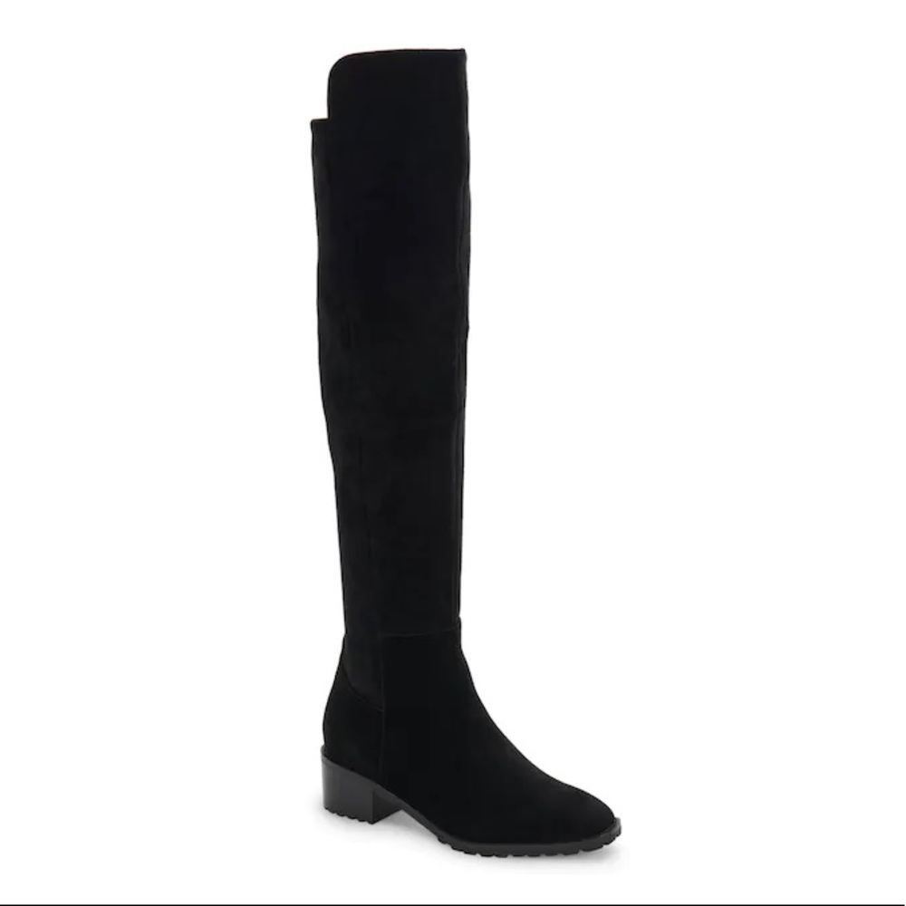 Blondo Sierra Over the Knee Boots Black Suede 7.5